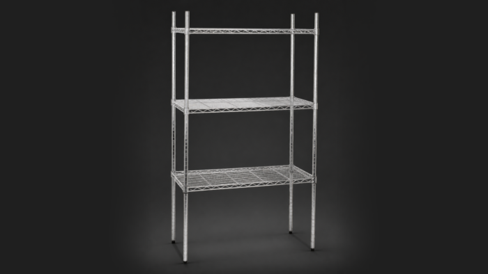 Metal shelving